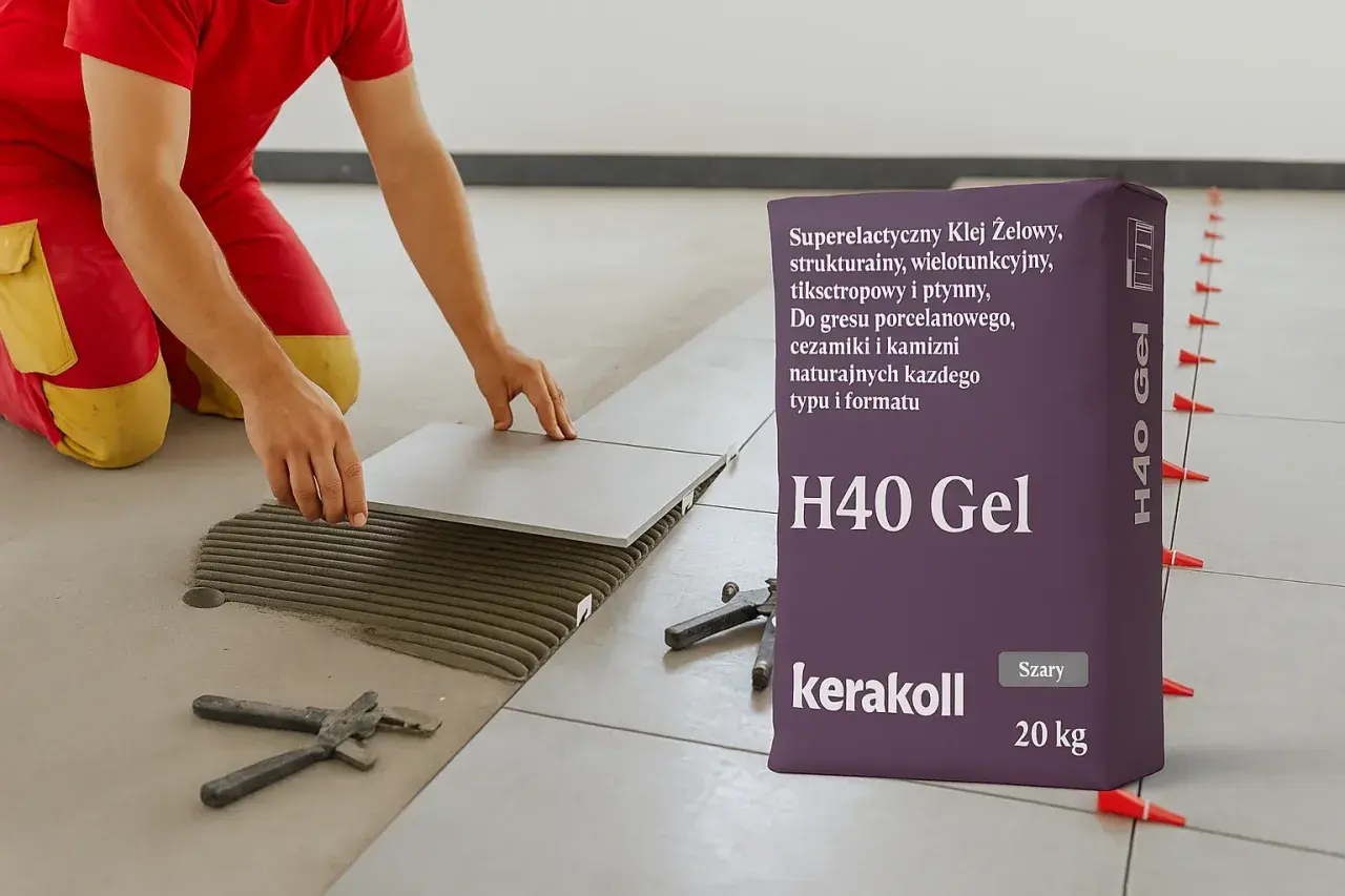 Układanie płytek na zewnątrz wymaga odpowiedniego produktu. Jaki klej do płytek na zewnątrz sprawdzi się najlepiej? H40 Gel Kerakoll to superelastyczny klej żelowy, idealny do gresu i kamienia.